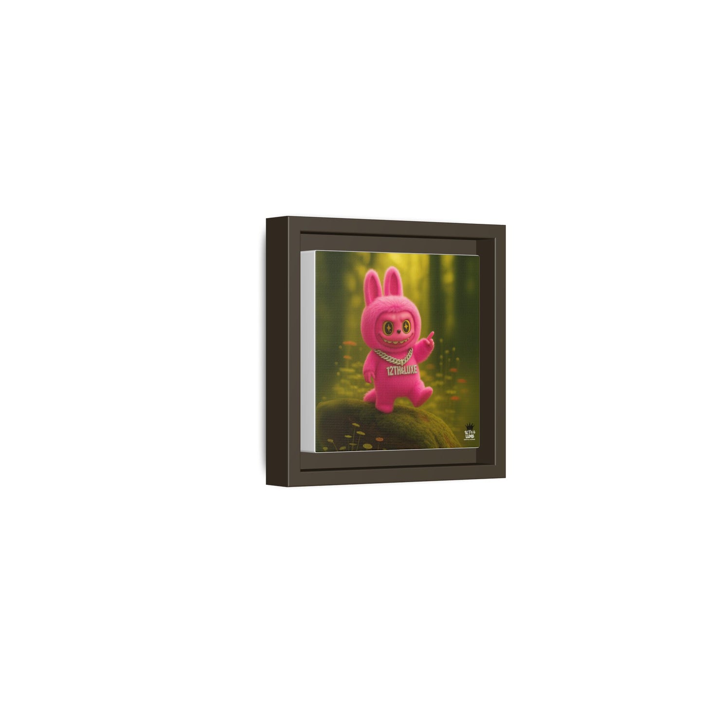Plush Monster Pink- Canvas Art
