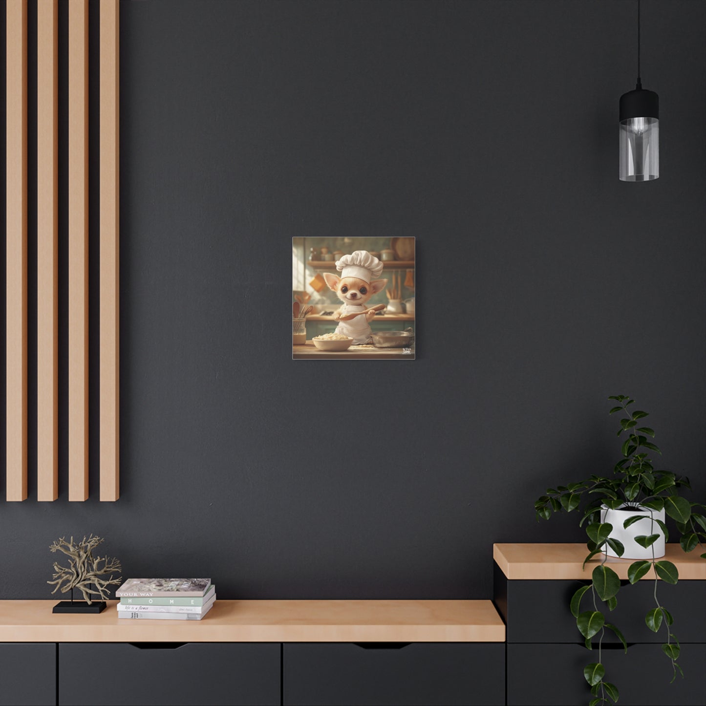 Chihuahua Puppy Chef Canvas Art