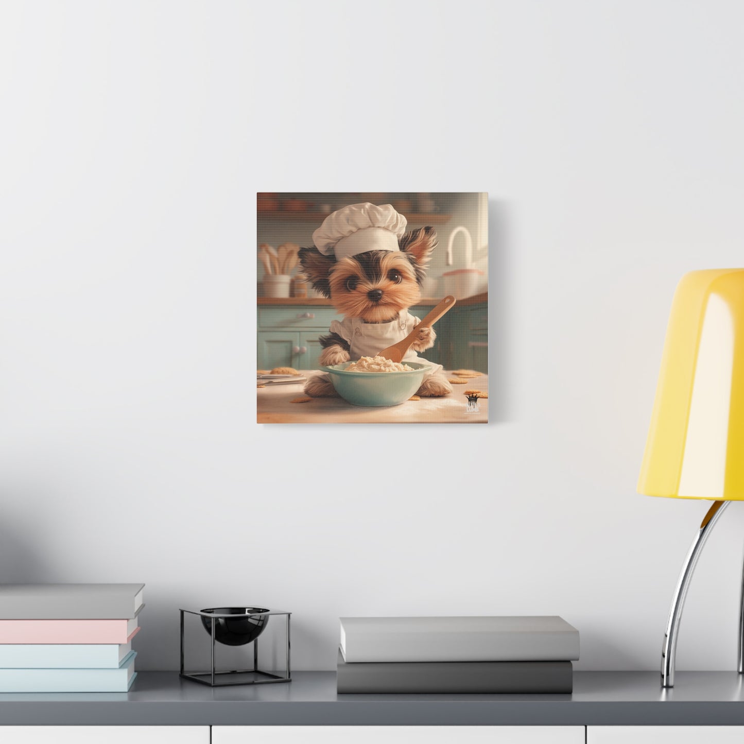 Yorkshire Puppy Chef Canvas Art
