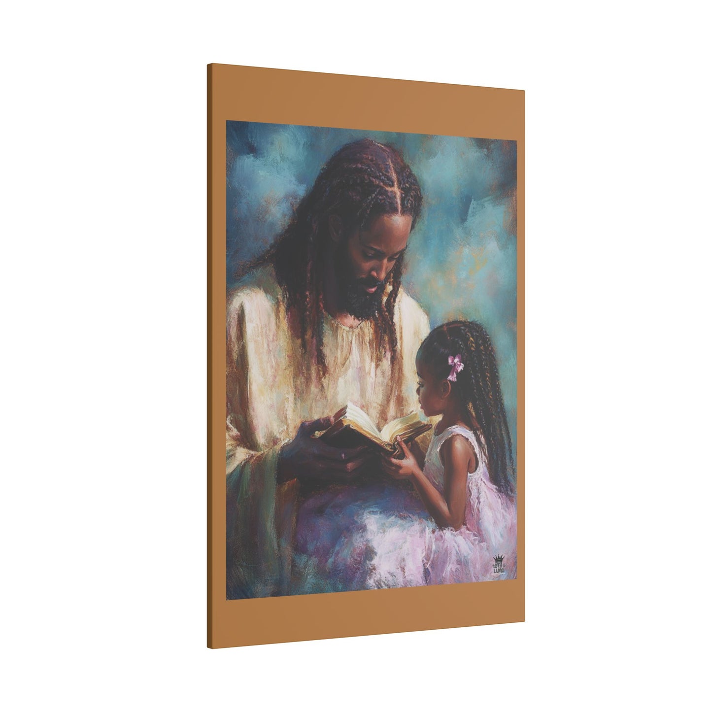 Jesus Reading, Matte Canvas, Stretched, 0.75" (Vertical)