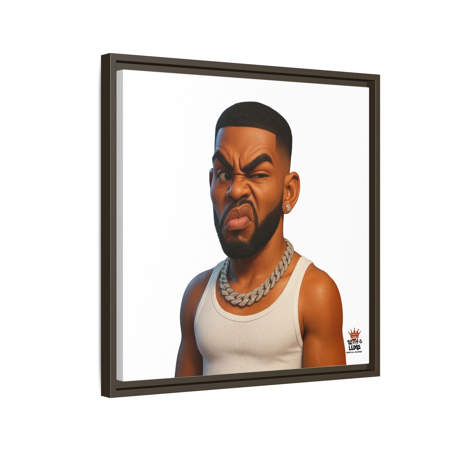 Man Funky Face - Canvas Art