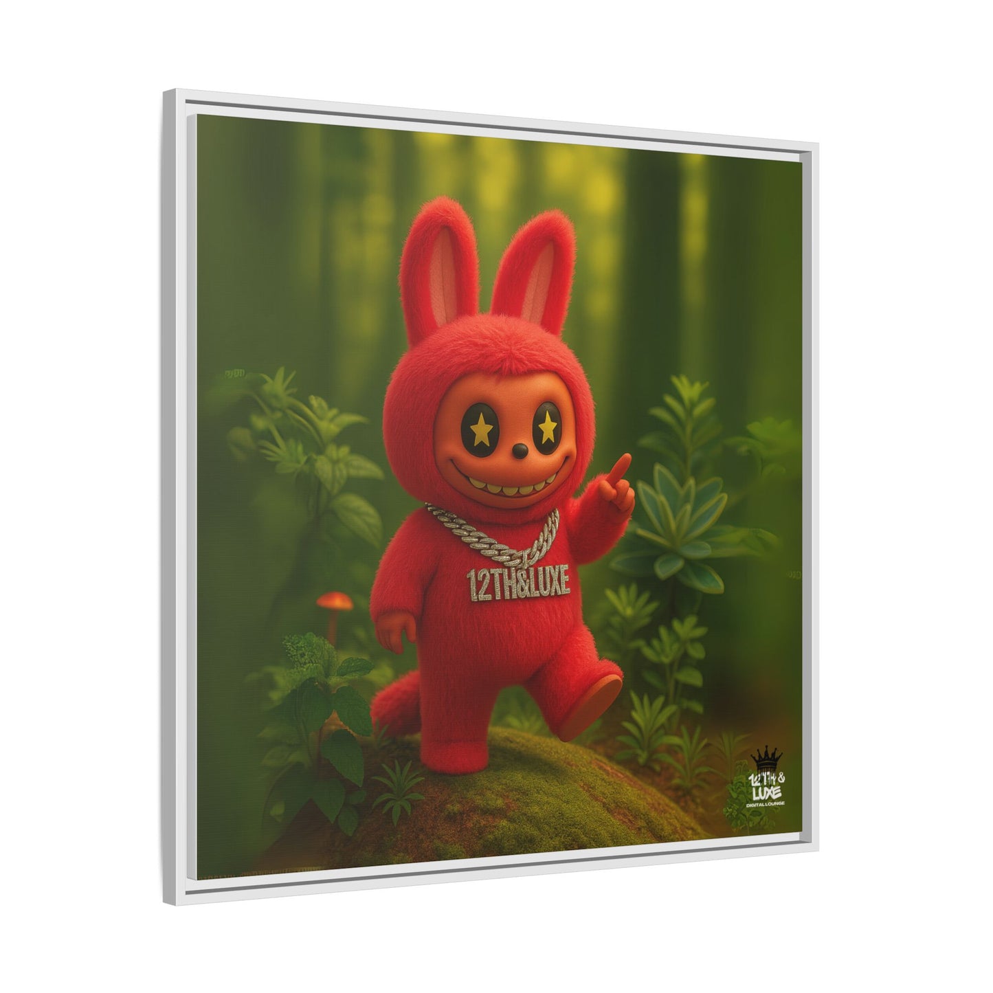 Plush Monster Red - Canvas Art