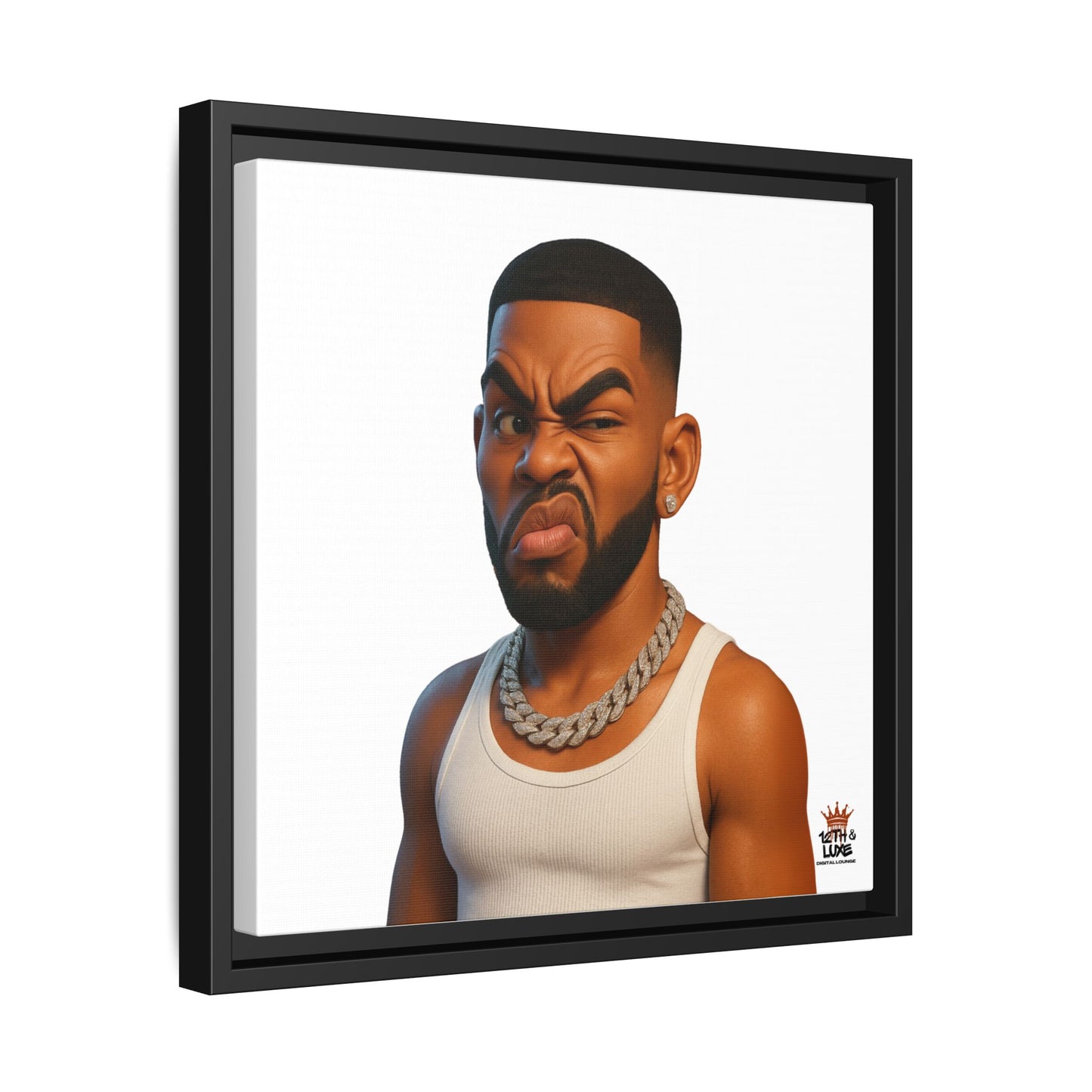 Man Funky Face - Canvas Art