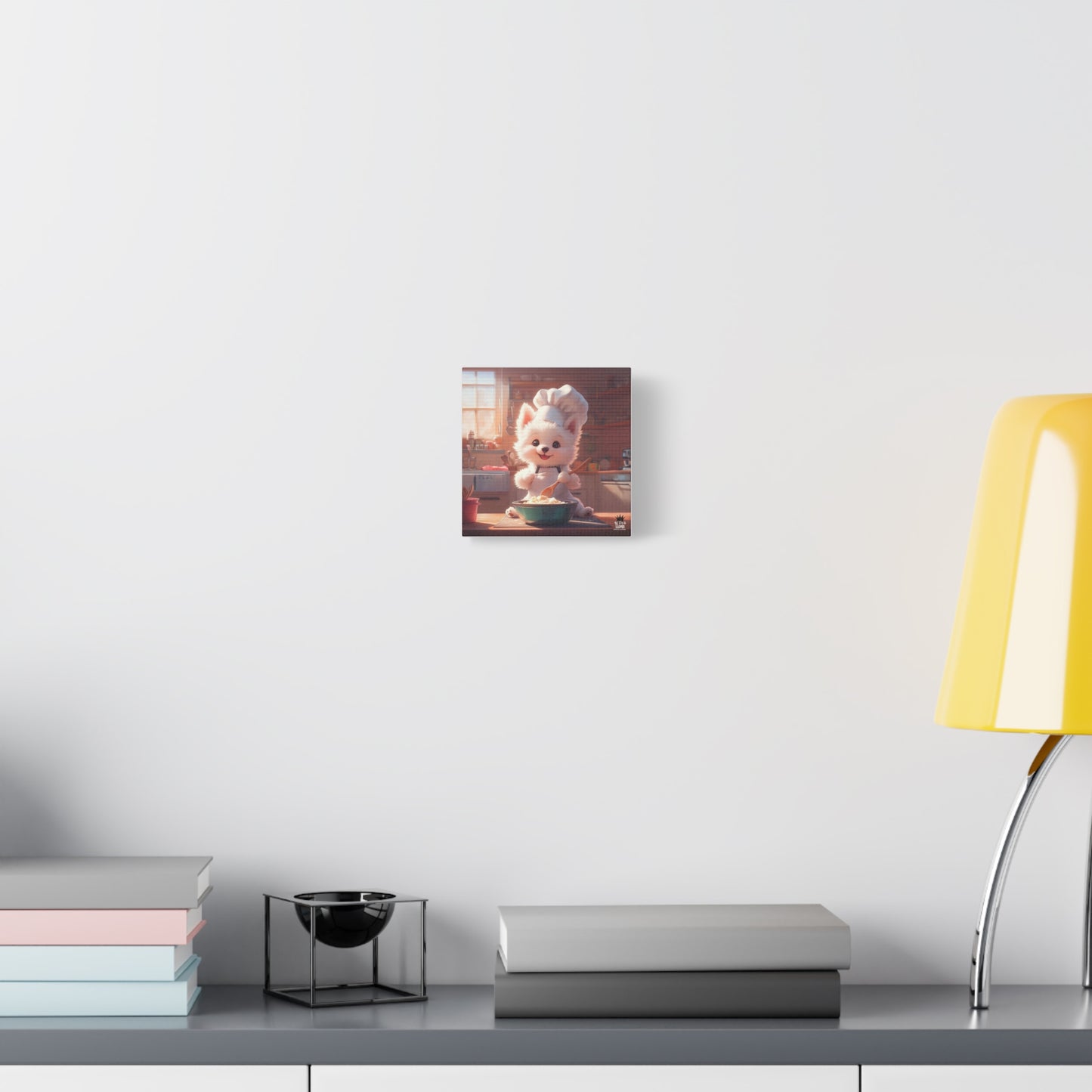 Samoyed Puppy Chef Canvas Art