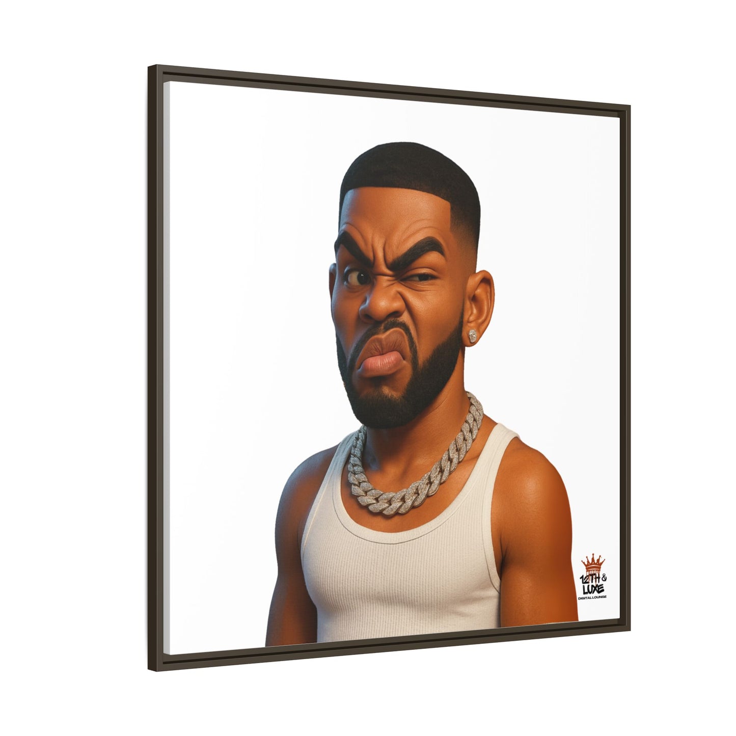Man Funky Face - Canvas Art