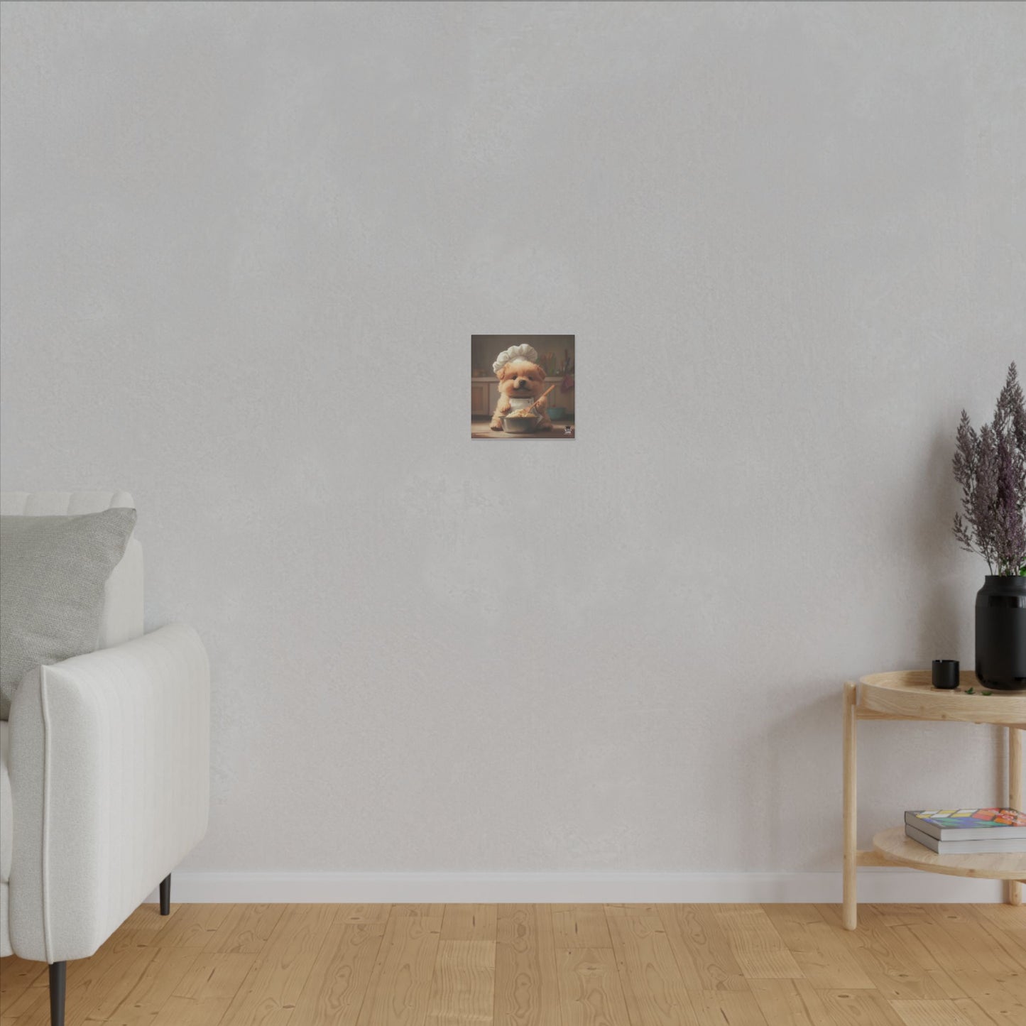 Chow Puppy Chef Canvas Art