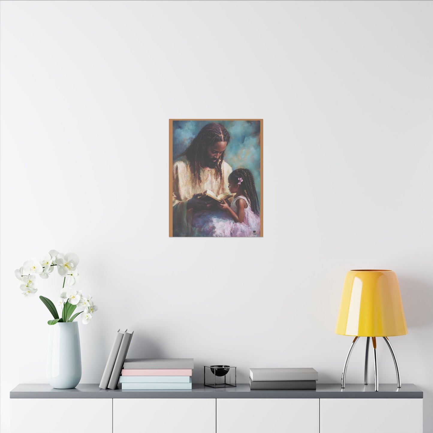 Jesus Reading, Matte Canvas, Stretched, 0.75" (Vertical)