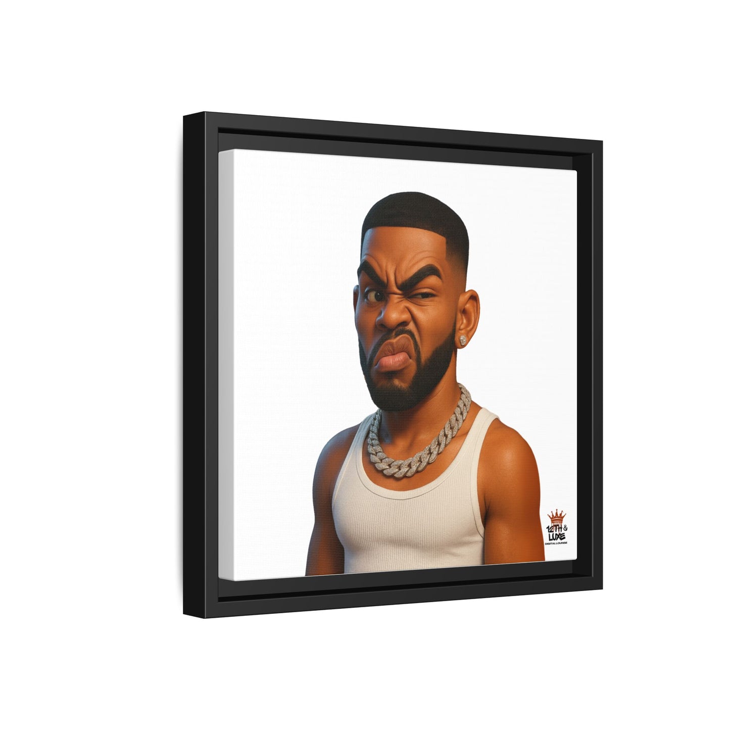 Man Funky Face - Canvas Art