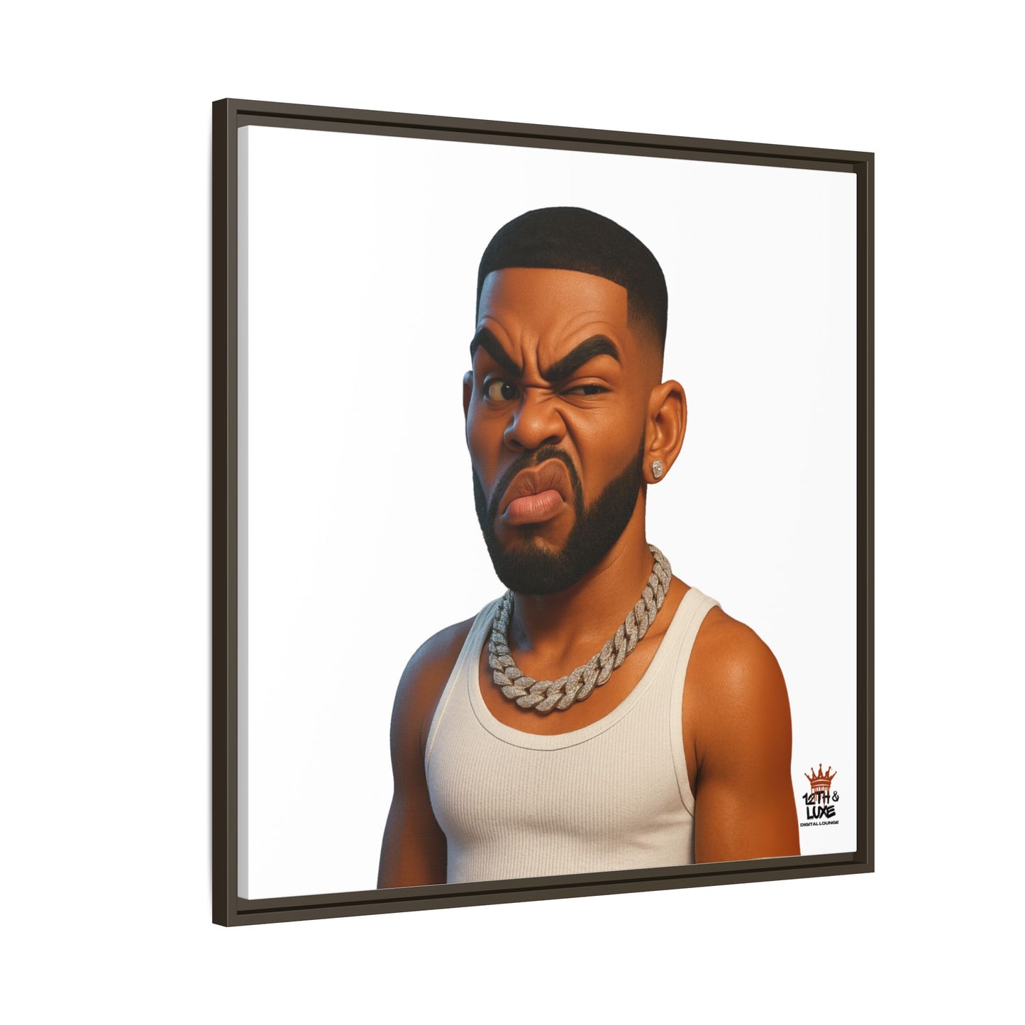 Man Funky Face - Canvas Art