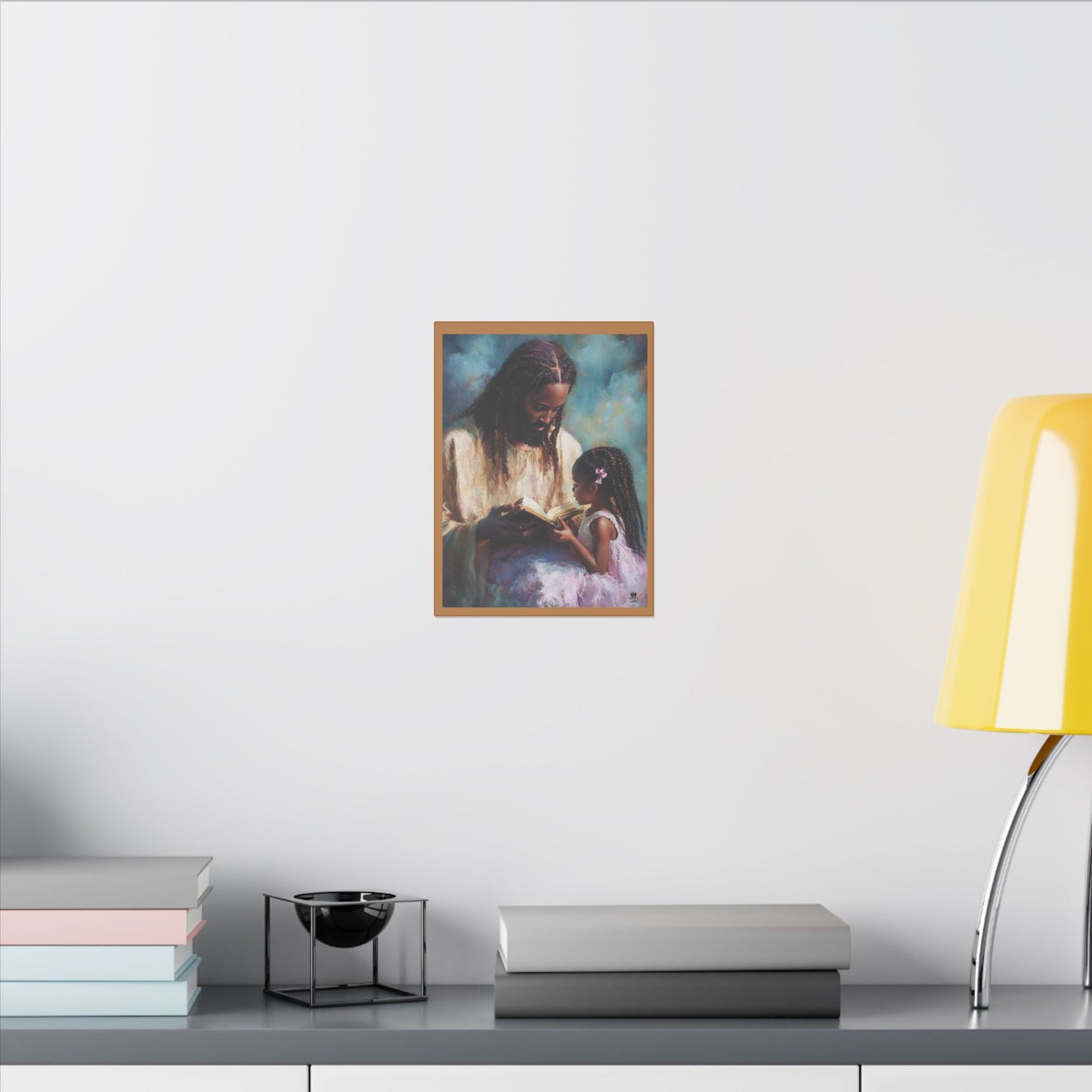 Jesus Reading, Matte Canvas, Stretched, 0.75" (Vertical)
