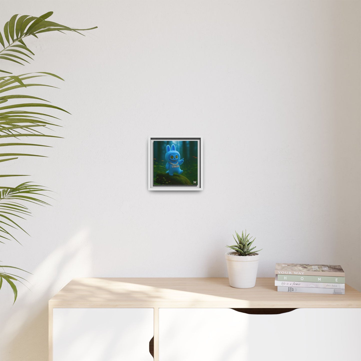 Plush Monster Blue - Canvas Art