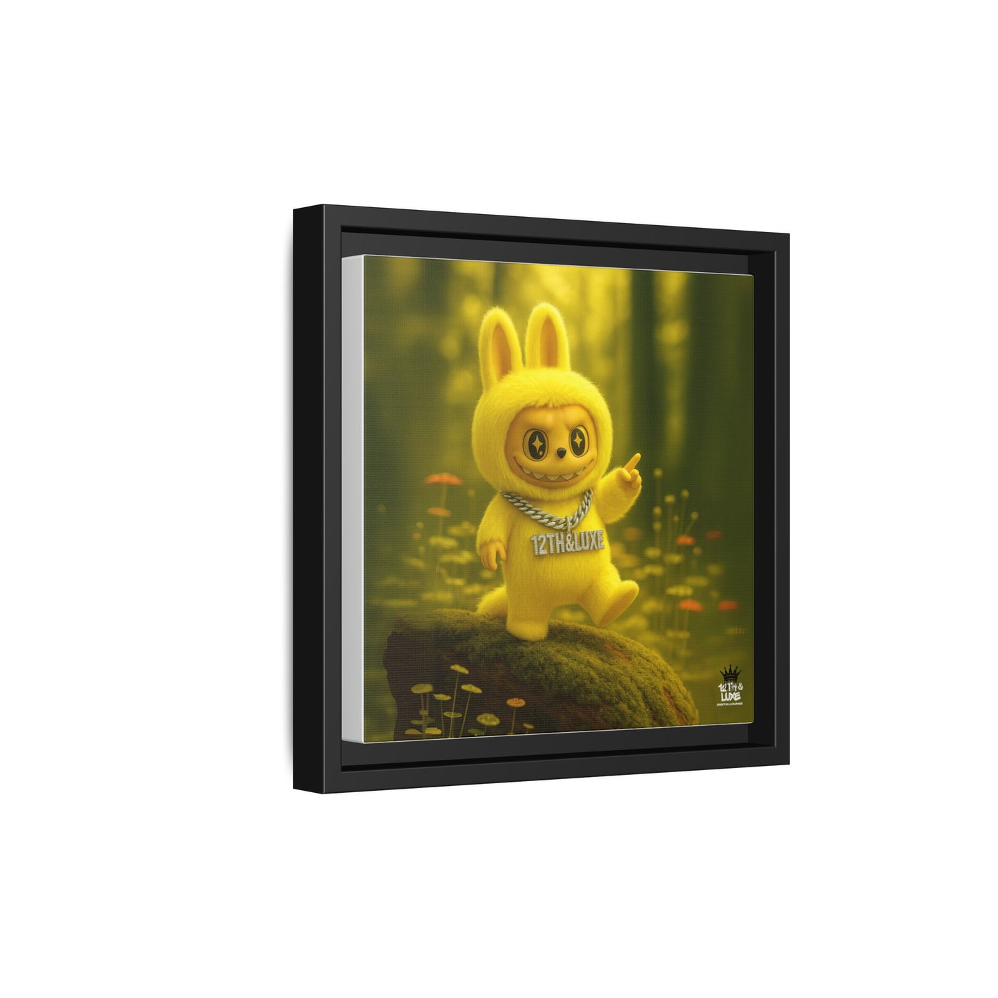Plush Monster Yellow - Canvas Art