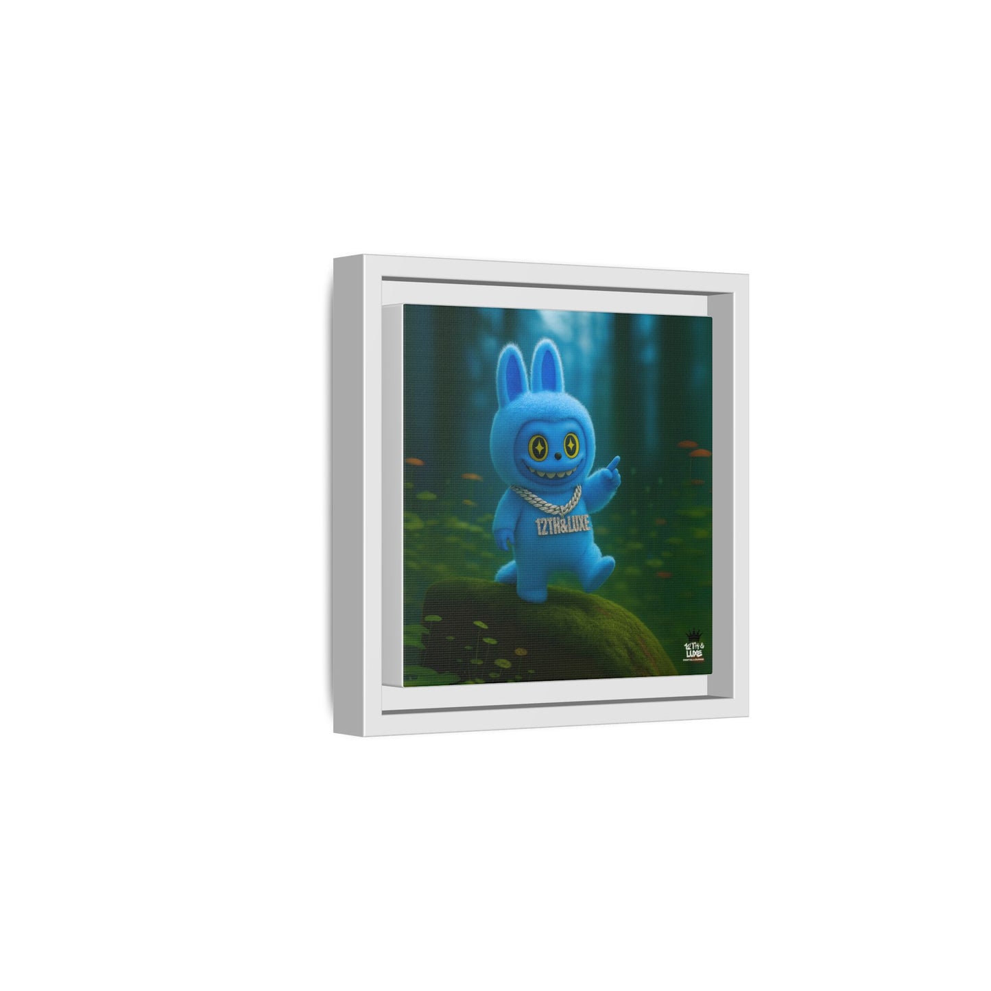 Plush Monster Blue - Canvas Art