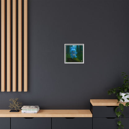 Plush Monster Blue - Canvas Art