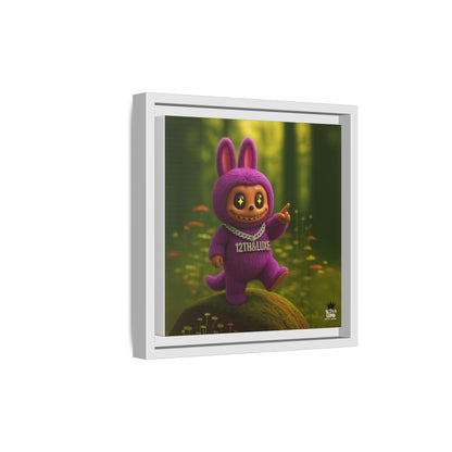 Plush Monster Purple - Canvas Art