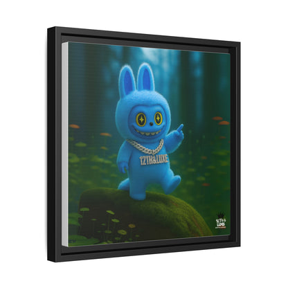 Plush Monster Blue - Canvas Art