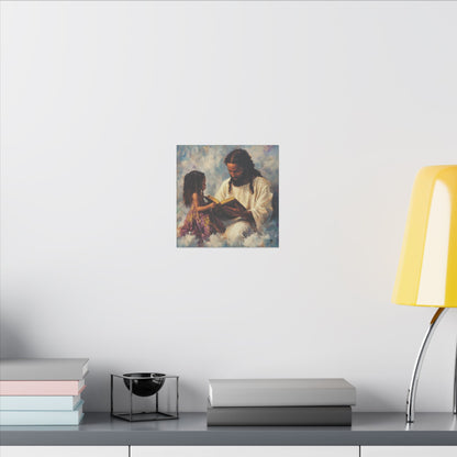 Jesus Reading, Matte Canvas, Stretched, 0.75"