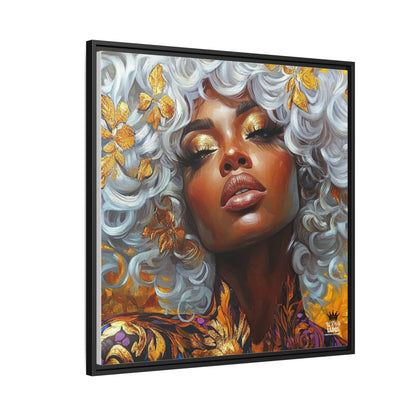 Vibrant Framed Canvas Art - Bold Beauty Portrait