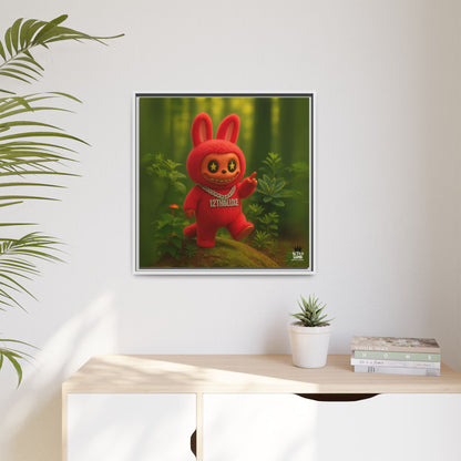 Plush Monster Red - Canvas Art