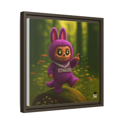 Plush Monster Purple - Canvas Art