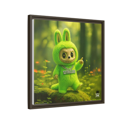 Plush Monster Green - Canvas Art