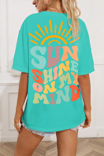 Camiseta de cuello redondo EL SOL BRILLA EN MI MENTE
