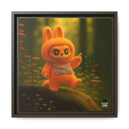Plush Monster Orange - Canvas Art