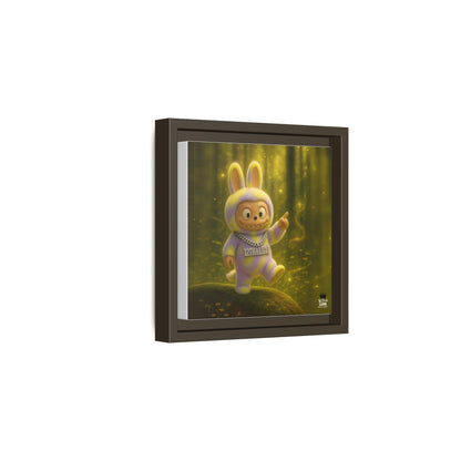 Plush Monster Purple/Yellow - Canvas Art