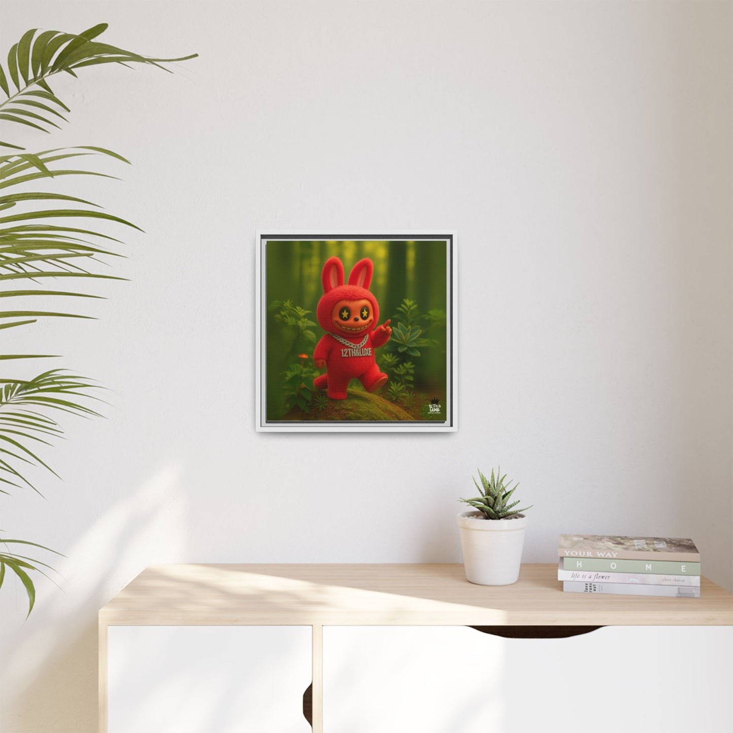 Plush Monster Red - Canvas Art