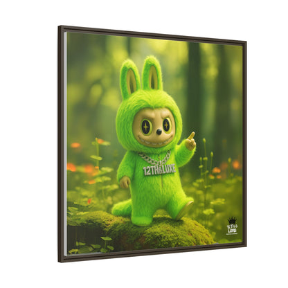 Plush Monster Green - Canvas Art