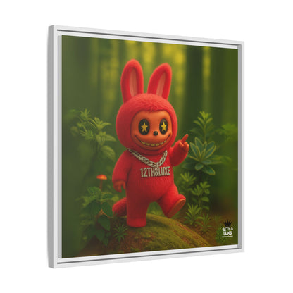 Plush Monster Red - Canvas Art