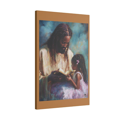 Jesus Reading, Matte Canvas, Stretched, 0.75" (Vertical)