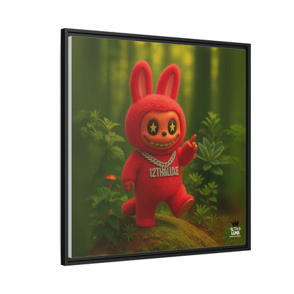 Plush Monster Red - Canvas Art