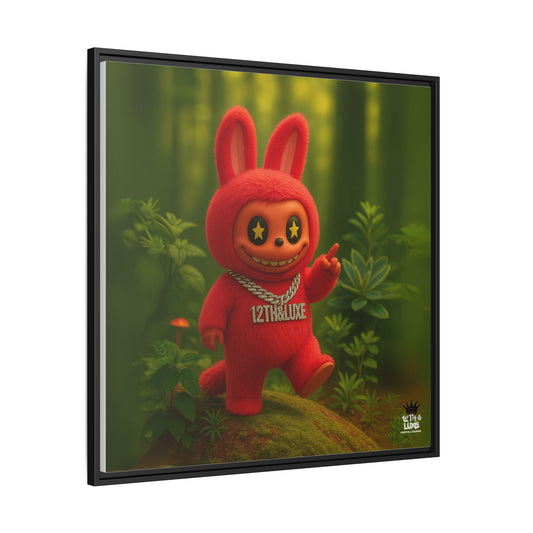 Plush Monster Red - Canvas Art