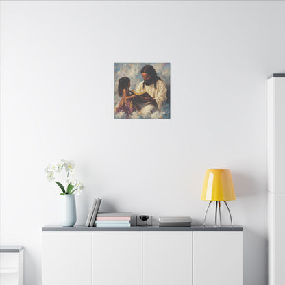 Jesus Reading, Matte Canvas, Stretched, 0.75"