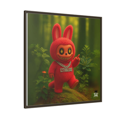 Plush Monster Red - Canvas Art
