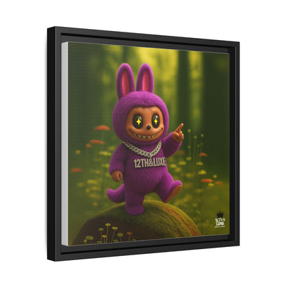 Plush Monster Purple - Canvas Art