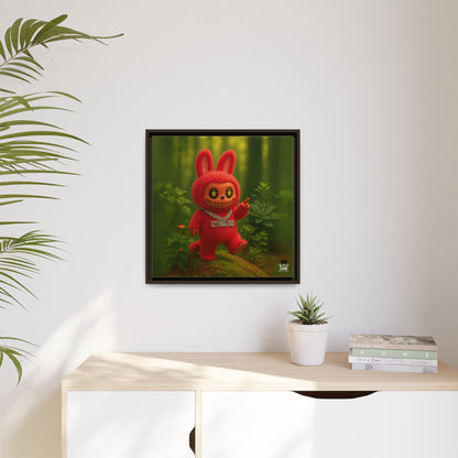 Plush Monster Red - Canvas Art