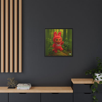 Plush Monster Red - Canvas Art
