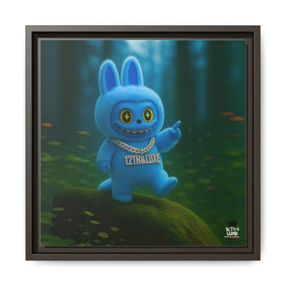 Plush Monster Blue - Canvas Art