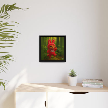 Plush Monster Red - Canvas Art