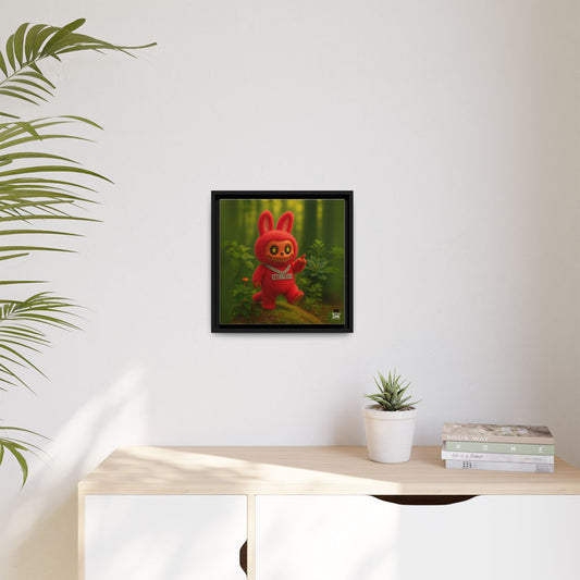 Plush Monster Red - Canvas Art