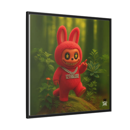 Plush Monster Red - Canvas Art