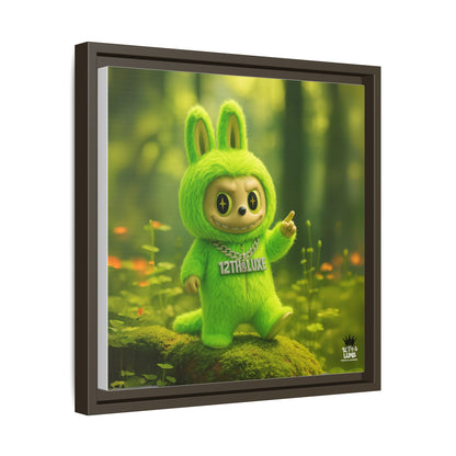 Plush Monster Green - Canvas Art