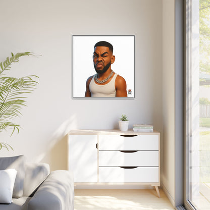 Man Funky Face - Canvas Art
