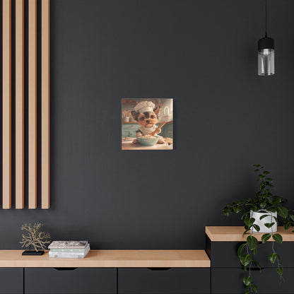 Yorkshire Puppy Chef Canvas Art