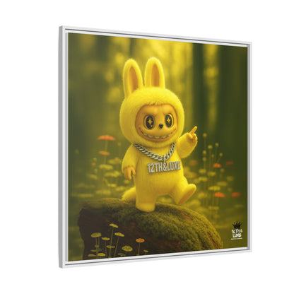 Plush Monster Yellow - Canvas Art