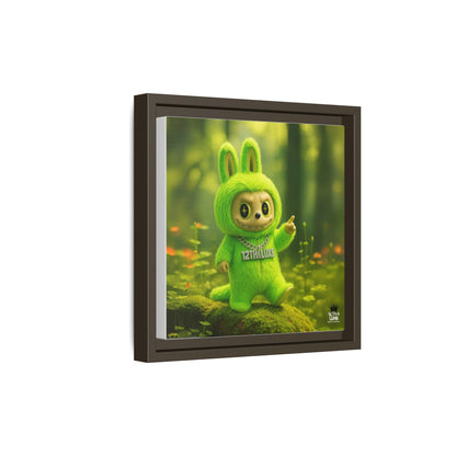 Plush Monster Green - Canvas Art