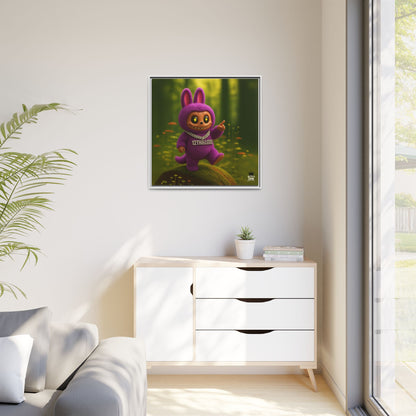 Plush Monster Purple - Canvas Art