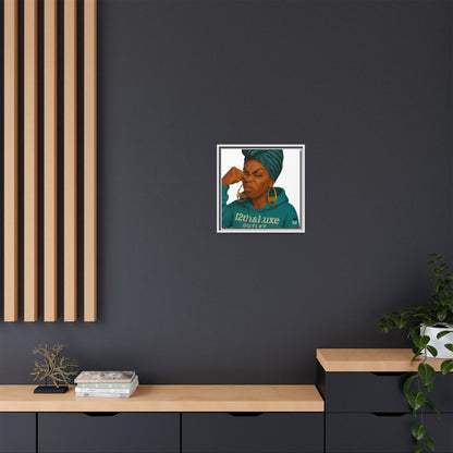 Funky Face Blue- Canvas Art